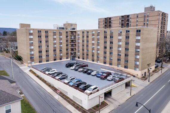 Apartment building exterior